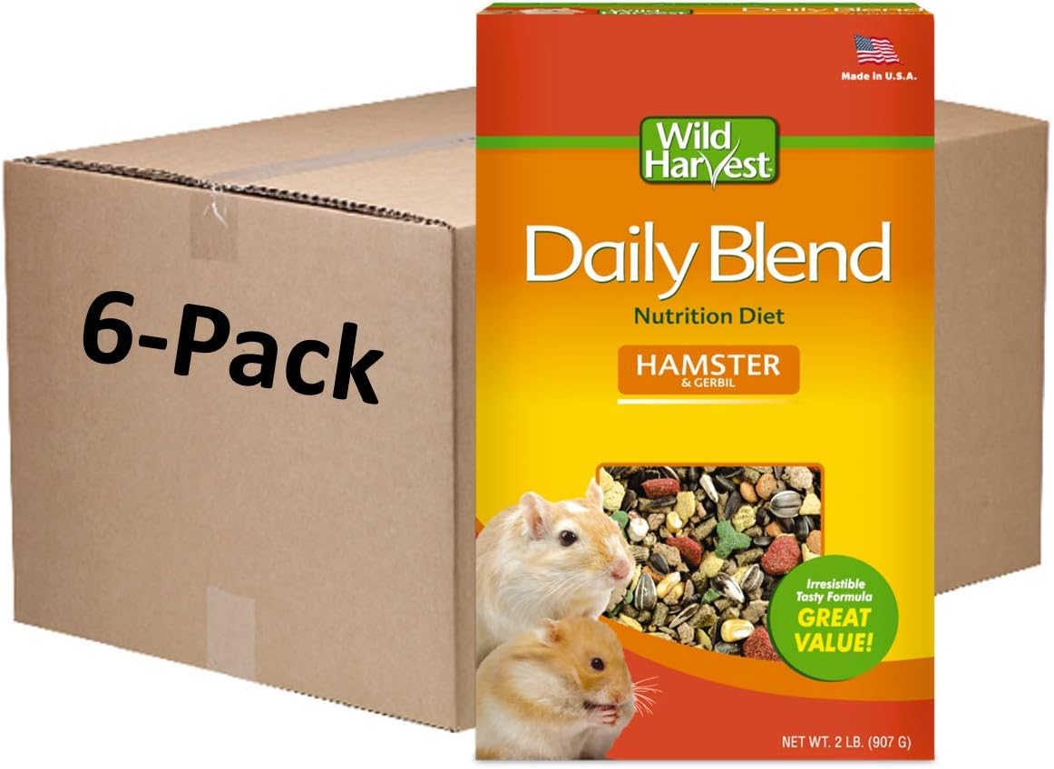 Wild Harvest Each day Mix Dietary Eating regimen for Hamsters and Gerbils, 2 Kilos (Pack of 6)